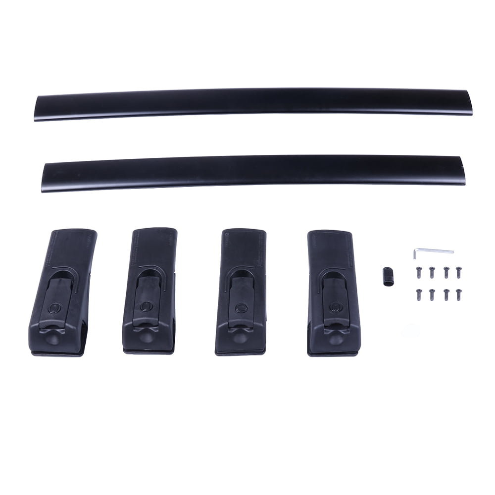 ECCPP For 2013 2014 2015 2016 2017 2018 Toyota Rav4 Adjustable Black Front Rear Roof Top Rack Cross Bar