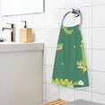 thumbnail image 5 of Cute Crocodile Print Cotton Face Towel Soft Hand Towel Absorbent Bathroom Towel for Kitchen Hotel, 5 of 7