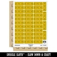 thumbnail image 2 of For Deposit Only Double Border Bank Check Sticker Set - Yellow - Matte Finish - 1.5" Small, 2 of 7