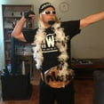 thumbnail image 3 of nWo Hollywood Hulk Hogan Costume T-shirt Bandana Sunglasses Boa, 3 of 7