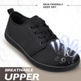 thumbnail image 4 of vibdiv Barefoot Casual Shoes for Men Mesh Zero Drop Wide Toe Box Minimalist Non Slip Walking Shoes All Black Size 7.5, 4 of 7