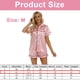 thumbnail image 2 of Conjunto de pijama de mujer Conjunto de pijama de camisa de manga corta abotonada y pantalones cortos, 2 of 5