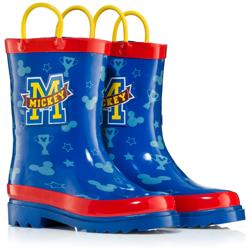 Disney Disney Mickey Mouse Blue Rubber Rain Boots Size 12 Little