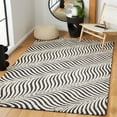 thumbnail image 2 of SAFAVIEH Metro Quinn Wavy Striped Area Rug, Black/Beige, 3' x 5', 2 of 12