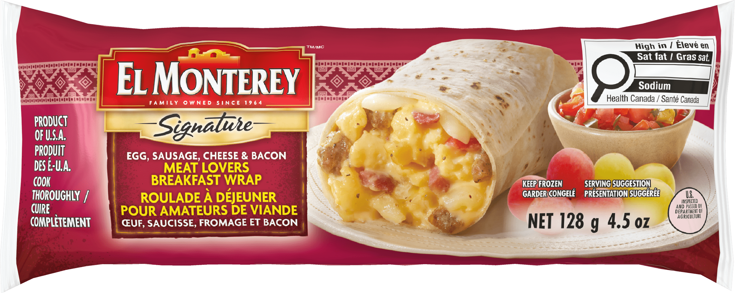 EL MONTEREY ROULADE A DEJEUNER POUR AMATEURS DE VIANE OEUF, SAUCISSE, FROMAGE ET BACON ROULADE OEUF, SAUCISSE, FROMAGE ET BACON