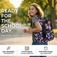 thumbnail image 2 of Xoenoiee Butterfly Cherry Blossom Print School Bag Backpack for Girls Bookbag College Students School Backpacks Set Lunch Box and Pencil Bag 3 in 1 Casual Rucksack Outdoor Daypack, 2 of 6