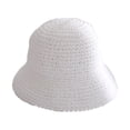 thumbnail image 5 of Yesbay Women Summer Woven Straw Bucket Sun Hat Foldable Wide Brim Hollow Breathable Sunscreen Beach Hat, 5 of 8