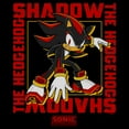 thumbnail image 2 of Mens Sonic the Hedgehog Shadow Text Frame Long Sleeve Shirt, 2 of 4
