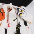 thumbnail image 3 of Robe Formelle pour Femmes Manches Longues Col Rond Robe Élégante Imprimé Halloween Automne Hiver Robe de Soirée, 3 of 5