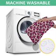 thumbnail image 6 of Black and Pink Leopard Print Square Tablecloth, Waterproof Wipeable Spillproof Washable Table Cover for Home Kitchen Party and Daily Decor 60"x60", 6 of 6