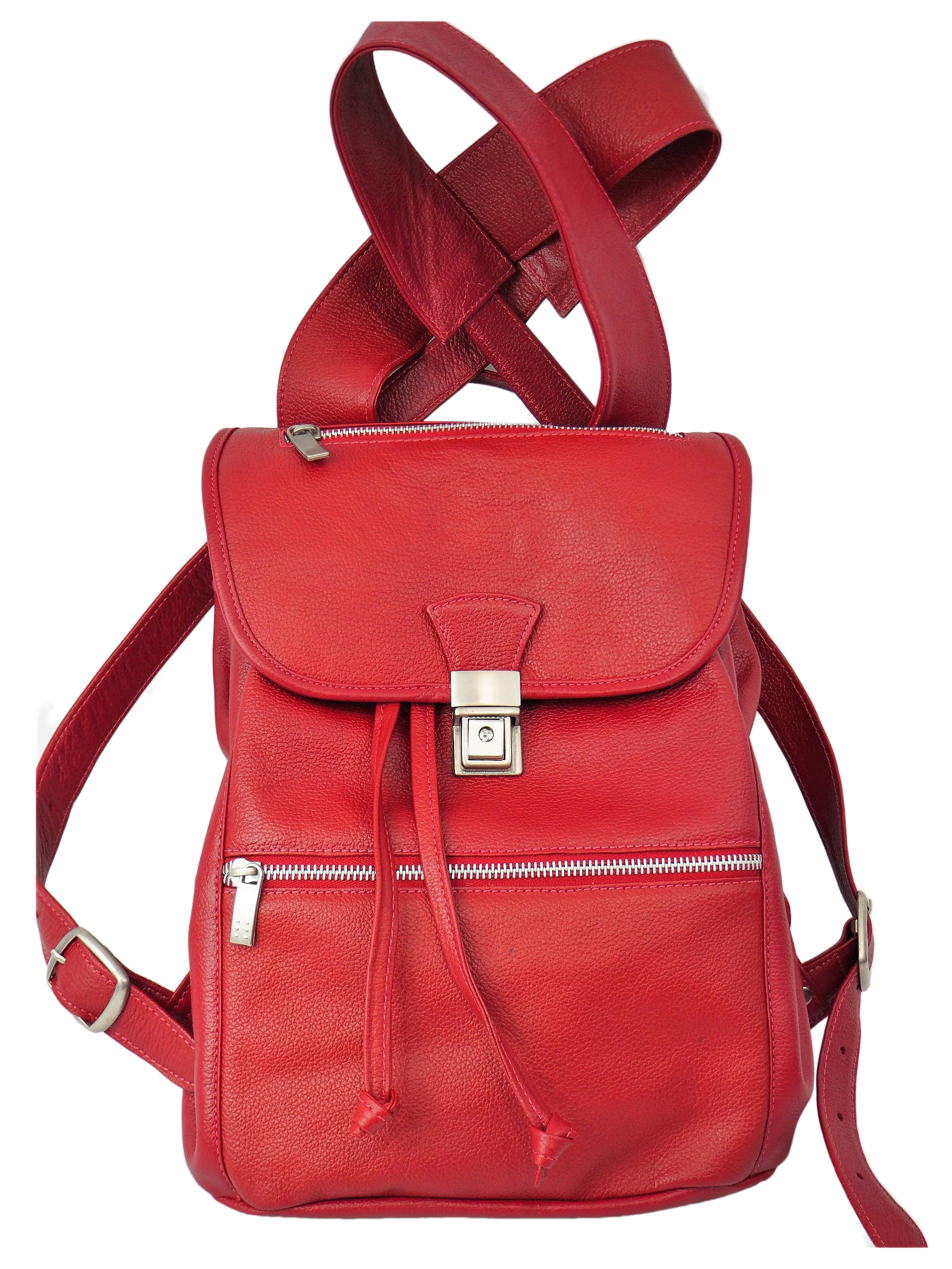 Piel Leather LEATHER DRAWSTRING BACKPACK