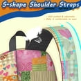 thumbnail image 5 of Pioneer Flower Floral Print Pattern 17" School Backpacks for Teens,Waterproof Oxford Fabric,S-Shape Padded Straps for School,Travel,Hiking,Camping, 5 of 5