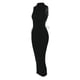 thumbnail image 4 of VISgogo Vestido sin mangas para mujer con cuello alto, correas laterales ajustables sólidas, ropa de verano flaca VISgogo moda, 4 of 6