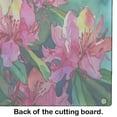 thumbnail image 2 of West Virginia Rhododendrons in Watercolor Glass Cutting Board Large 12 in x 15 in, 2 of 5