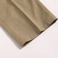 thumbnail image 6 of AZoiNM Men's High Waisted Wide Leg Casual Pants 100% Cotton Relaxed Fit Straight Fall Trousers, 6 of 7