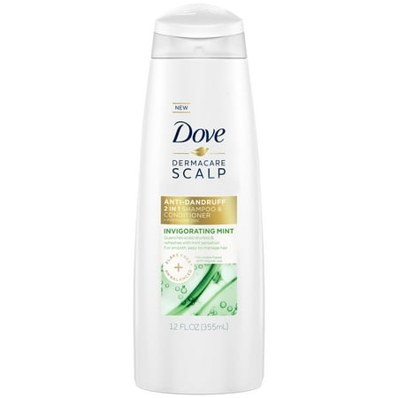 Dove Dermacare Scalp Invigorating Mint Anti-Dandruff Shampoo & Conditioner, 12 (Best Dove Shampoo And Conditioner)