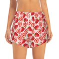 thumbnail image 4 of Lsque Cute Strawberry Printed Women's Running Shorts with Liner Pockets,Elastic Quick Dry Workout Athletic Gym Yoga Shorts,Womens High Waist Shorts-XX-Large, 4 of 9