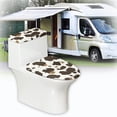thumbnail image 6 of HELLHERO Bathroom Toilet Cozy Set, Elastic Bottom Stretch Machine Washable, Cozy Elastic Edge Fits All Toilet Shapes, 6 of 8