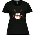 thumbnail image 3 of Inktastic Penguin Xmas Women's Plus Size T-Shirt, 3 of 5