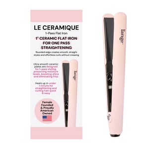 L'ange Hair Le Ceramique 1-Pass Flat Iron, Pink