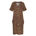 thumbnail image 3 of Vestido de leopardo holgado con bolsillos para mujer vestido elegante conjuntos s para mujer, 3 of 6
