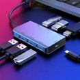 thumbnail image 1 of Concentrador USB Windfall de 6 puertos USB 2.0/3.0, adaptador y convertidor de cable divisor de alta velocidad., 1 of 6