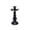 Black#02, variant on Linnome Black Metal Candle Holders Rust Scratch Resistant Solid Iron Frame Fit Mysterious Eerie Light Projection Gothic Home Decor Gift