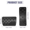 thumbnail image 4 of 1 Juego Freno Pedal Cubierta Gaso Acelerador Pedal Cubierta para Coche Negro, 4 of 7