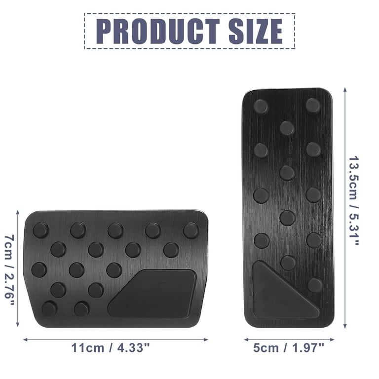 1 Set Car Brake Pedal Pad Gas Accelerator Pedal Cover for Jeep Grand Cherokee for Dodge Durango 2011 2021 Black Walmart