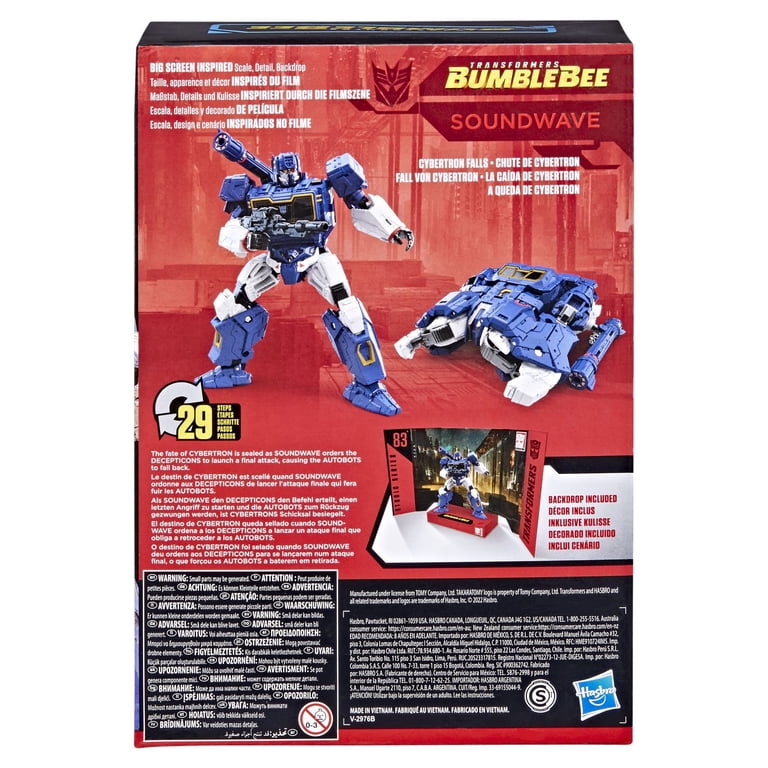 Transformers Studio Series 83 Soundwave Collectible Action Figure