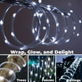thumbnail image 4 of WYZworks 20ft Cool White LED Rope Light - 8 Modes, Waterproof Outdoor Accent Lighting with Remote, Flexible Clear Tube, ETL Certified, Garden, Patio, Backyard, Holiday Christmas, Tree, Ambient Décor, 4 of 10
