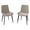 Cream, variant on Noble House Modern PU Leather Upholstered Dining Chairs with Metal Legs, Armless Side Chairs, Olive Green, Set of 2