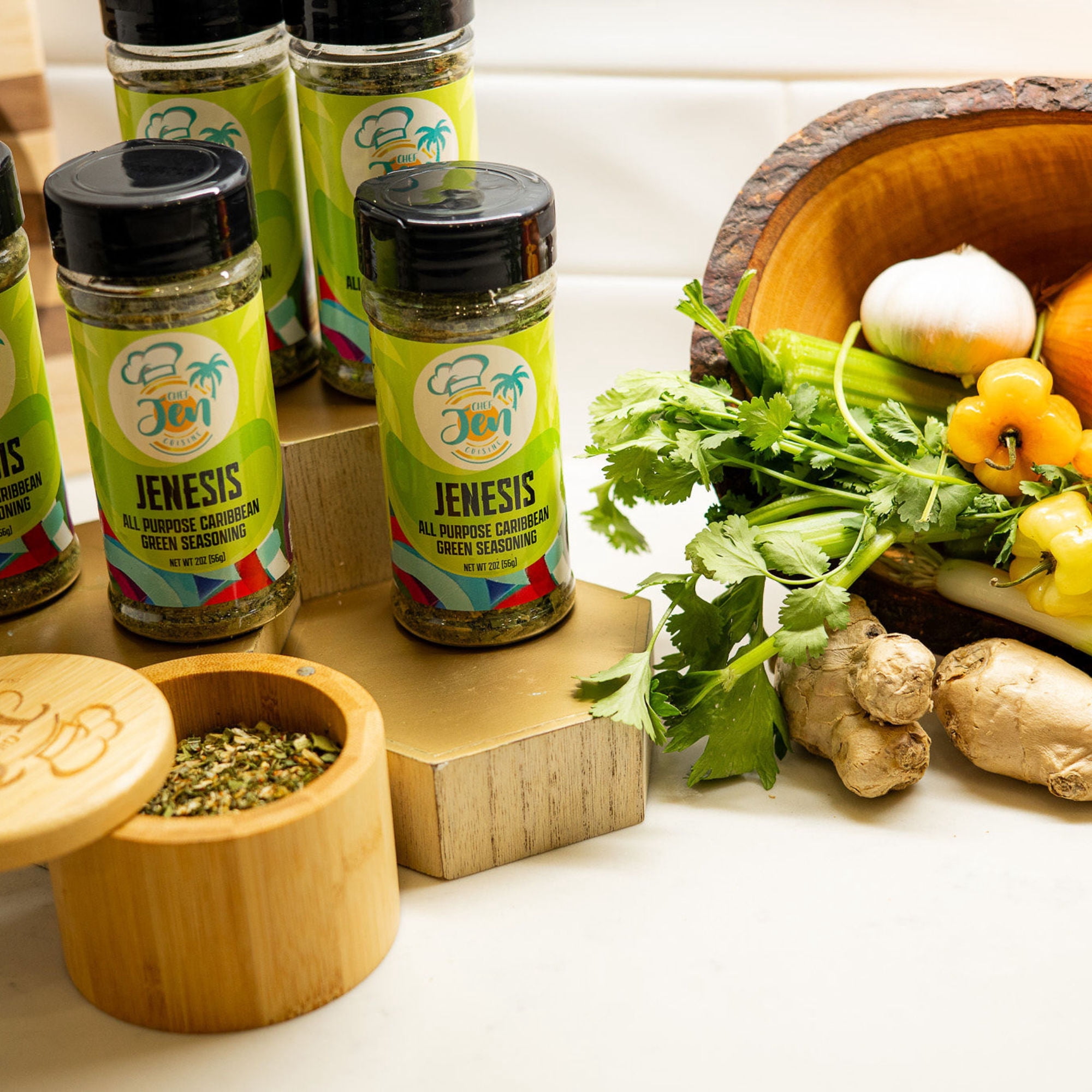Chef Jen Cuisine Jenesis Caribbean Green Seasoning, 2 oz