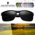 thumbnail image 3 of Joopin Sports Polarized Sunglasses for Men Women Flexible Frame Cycling Running Driving Fishing Mountaineering, 3 of 7