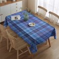 thumbnail image 2 of Blue Checkerboard Checkered Pattern Rectangle Tablecloth 60"x84",Waterproof Polyester Rectangle Table Cloth, Wipeable Spillproof Polyester Tablecloth for Dining, Camping, Indoor and Outdoor, 2 of 5