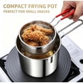 thumbnail image 6 of Stainless Steel Deep Fryer Pot Set - 5 Pcs Small Frying Pot with Fry Basket,Lid,Steam Rack,Tong,Heavy Duty Home Kitchen French Fries Chicken Fryer Kit, 6 of 9