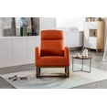 thumbnail image 2 of Luccalily Rocking Accent Chair, Upholstered Glider Chair with Fabric Padded Seat and Solid Wood Base, Armchair with Side Pocket for Nursery,Modern Design for Living Room, Bedroom, 2 of 12