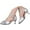 Silver, variant on Glitter Women Latin Dance Shoes - Closed Toe 2.17" Heel Ballroom Salsa Tango Practice Performance Party Dancing Shoes - Silver,7