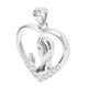 thumbnail image 3 of Colgante de plata de ley 925 con forma de corazón sagrado, colgante de joyería artesanal de alto brillo y peso ligero para hacer collar, regalo, 3 of 5