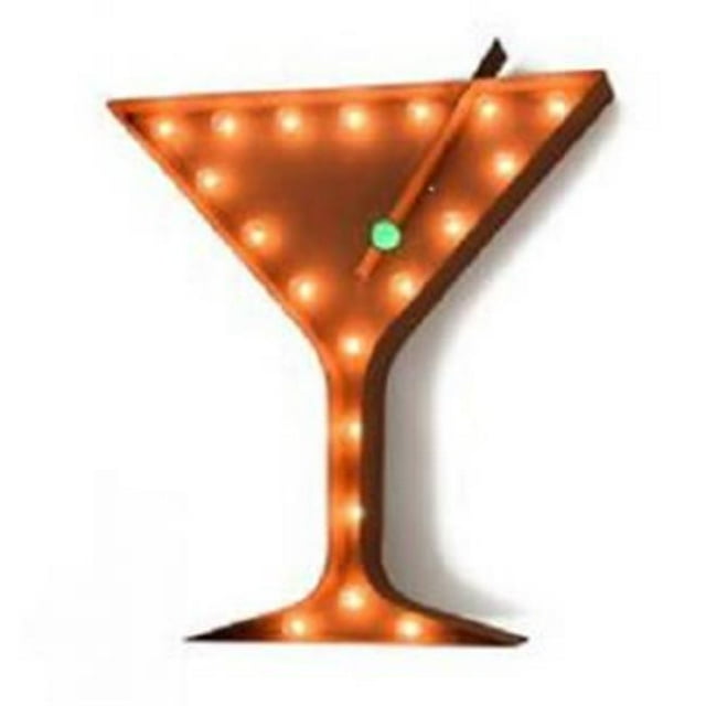 Iconics Decor td-50352 2 Pi. Icône de Verre Martini - 26 x 22.5 x 4 Po.