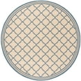 thumbnail image 5 of SAFAVIEH Beach House Nima Trellis Indoor/Outdoor Area Rug Cream/Blue, 8'6" x 12', 5 of 10