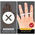 thumbnail image 3 of Koszal 10Pcs American Ring Size Plastic Ruler Finger Circumference Gauge Measuring Tool, 3 of 6