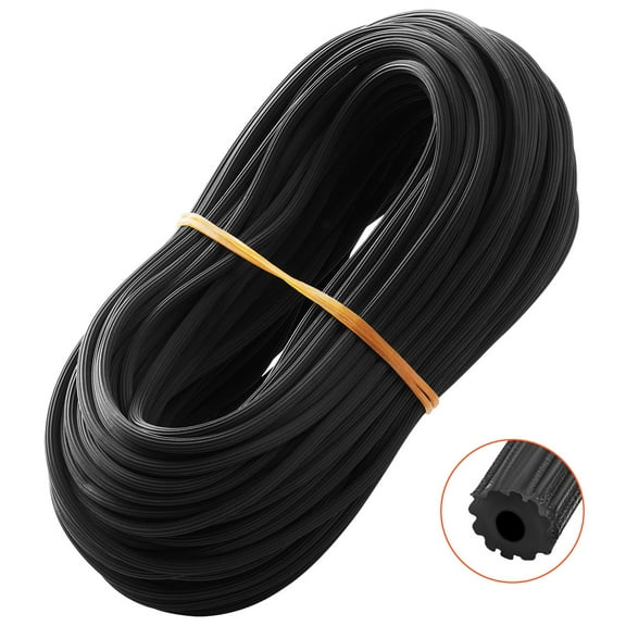 KFFKFF Window Screen Fastener, 100 ft x 0.16 in Window Screen Securing Fastener, PVC Window and Door Screen Fastener, Hollow Jagged Screen Grip Fastener, for Window Door Screen Maintenance