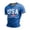 Blue, variant on Men USA 250 Years of Freedom Flag Graphic Crew Neck T-Shirt, Independence Day Loose Fit Patriotic Short Sleeve Summer Casual Tee Navy M