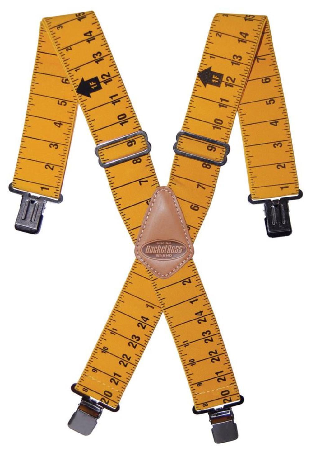 Custom LeatherCraft 110RUL Heavy Duty Tape Rule Elastic Suspenders Ruler Print