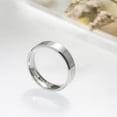 thumbnail image 3 of 8 mm Titanium Ring Stainless Steel Jewellery Frosted Matte Men's Ring Wedding Band Comfort Fit Size 7-10 - 9, 3 of 5