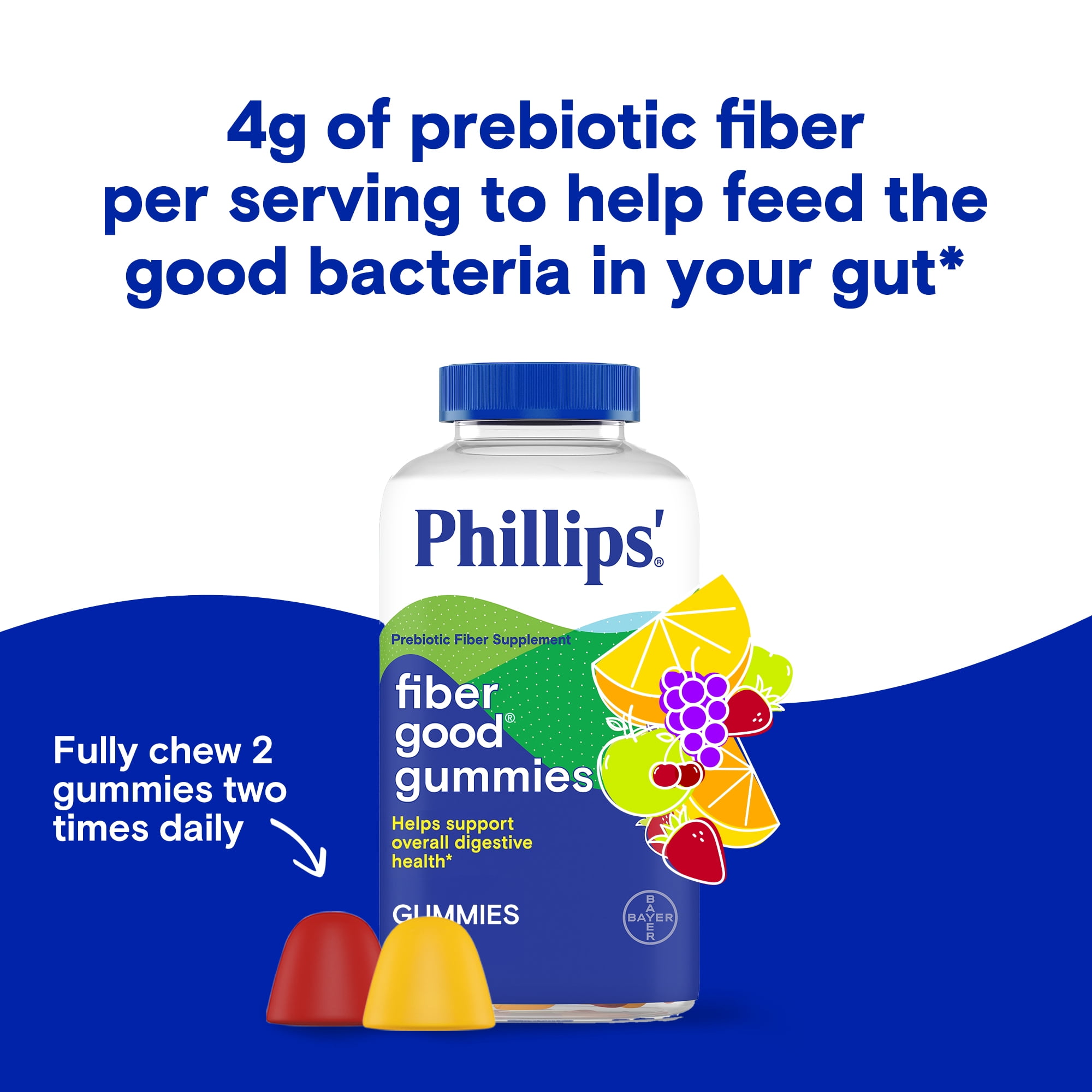 Phillips' Fiber Good Gummies, 90 Count
