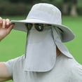 thumbnail image 3 of Justharion Comprehensive Sun Protection Waterproof Face Covering Sun Hat Widely Used Mens And Womens Face Hat Sky blue, 3 of 6