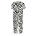 thumbnail image 3 of HomeGardon Womens Set Summer Clearance! Pajama Set Soft Printed Jammies for Women Soft V Neck Striped Capri Pajama Set Top and Capri Pj Lounge Sets Womens Capri PJs Sets Black S-XXL, 3 of 4
