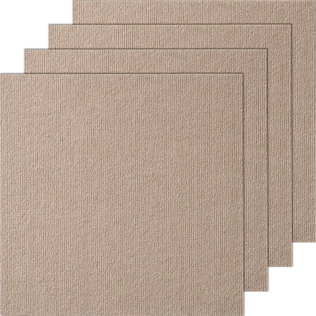 Alfombra VEVOR Peel and Stick, 45 x 45 cm, color marrón claro, 2,09 m²